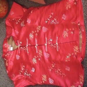 Oriental short sleeve blouse size 5